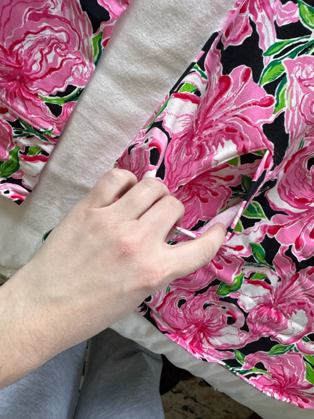 Lilly Pulitzer UPF 50+ Skipper Popover - Onyx Party All The Time Luxletic - Picture 3 of 9